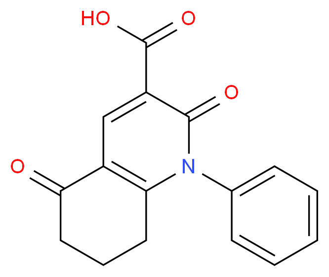 2,5-dioxo-1-phenyl-1,2,5,6,7,8-hexahydroquinoline-3-carboxylic acid_Molecular_structure_CAS_125885-51-0)