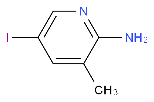 5-Iodo-3-methyl-pyridin-2-ylamine_Molecular_structure_CAS_166266-19-9)