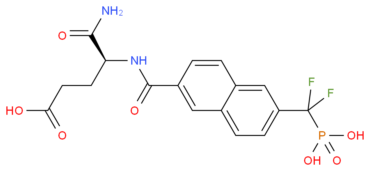 4-Carbamoyl-4-{[6-(Difluoro-Phosphono-Methyl)-Naphthalene-2-Carbonyl]-Amino}-Butyric Acid_Molecular_structure_CAS_)