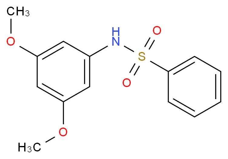 N-(3,5-Dimethoxyphenyl)benzenesulfonamide_Molecular_structure_CAS_)