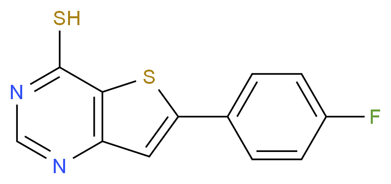 6-(4-Fluorophenyl)thieno[3,2-d]pyrimidine-4-thiol_Molecular_structure_CAS_)