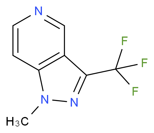 1-Methyl-3-(trifluoromethyl)-1H-pyrazolo[4,3-c]pyridine_Molecular_structure_CAS_)