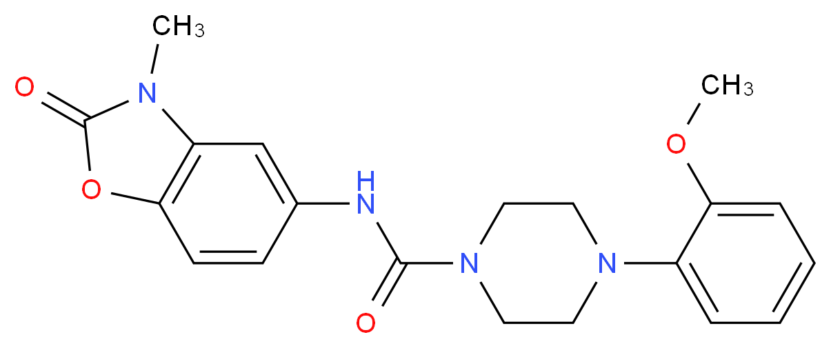 4-(2-methoxyphenyl)-N-(3-methyl-2-oxo-2,3-dihydro-1,3-benzoxazol-5-yl)piperazine-1-carboxamide_Molecular_structure_CAS_)