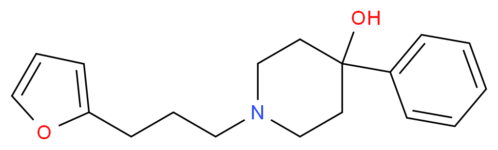 1-[3-(2-furyl)propyl]-4-phenyl-4-piperidinol_Molecular_structure_CAS_)
