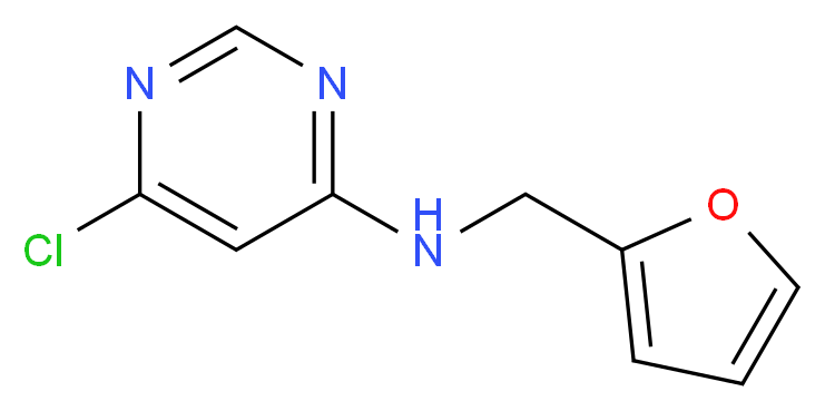 N-(6-Chloro-4-pyrimidinyl)-N-(2-furylmethyl)amine_Molecular_structure_CAS_)