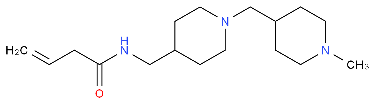 N-({1-[(1-methylpiperidin-4-yl)methyl]piperidin-4-yl}methyl)but-3-enamide_Molecular_structure_CAS_)