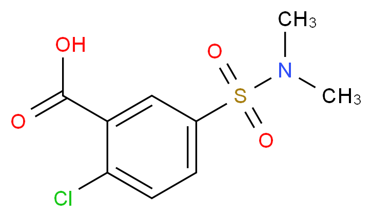 2-chloro-5-(N,N-dimethylsulfamoyl)benzoic acid_Molecular_structure_CAS_)
