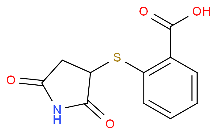 2-[(2,5-dioxopyrrolidin-3-yl)thio]benzoic acid_Molecular_structure_CAS_459421-21-7)