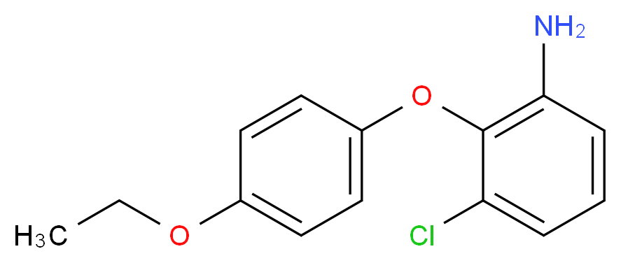 3-Chloro-2-(4-ethoxyphenoxy)aniline_Molecular_structure_CAS_)
