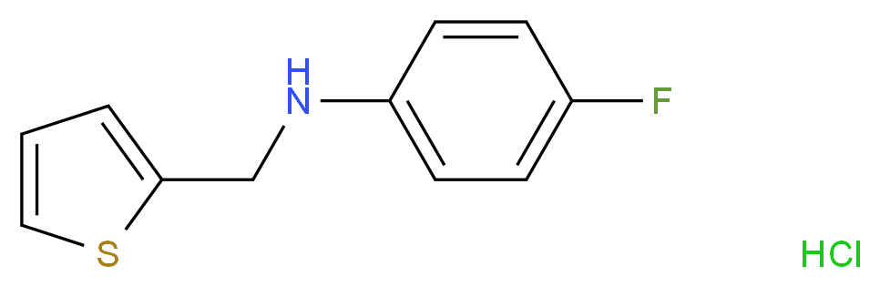 4-fluoro-N-(thiophen-2-ylmethyl)aniline hydrochloride_Molecular_structure_CAS_)