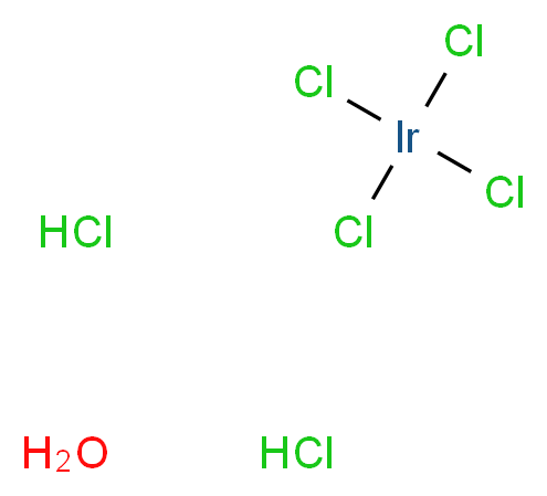 Hydrogen hexachloroiridate(IV) hydrate_Molecular_structure_CAS_110802-84-1)