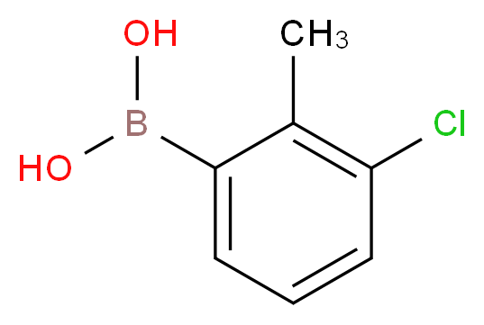 3-Chloro-2-methylbenzeneboronic acid_Molecular_structure_CAS_313545-20-9)
