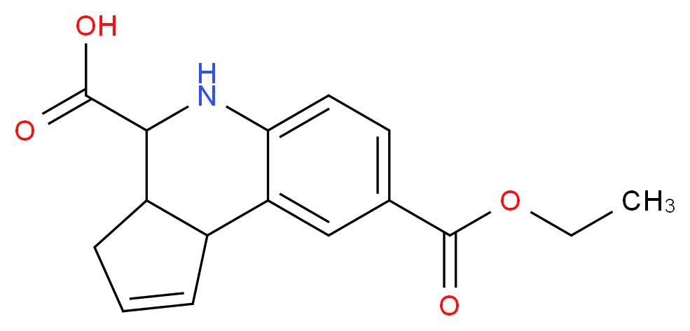 8-(ethoxycarbonyl)-3a,4,5,9b-tetrahydro-3H-cyclopenta[c]quinoline-4-carboxylic acid_Molecular_structure_CAS_353484-61-4)