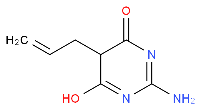 5-Allyl-2-amino-6-hydroxy-4(5H)-pyrimidinone_Molecular_structure_CAS_)
