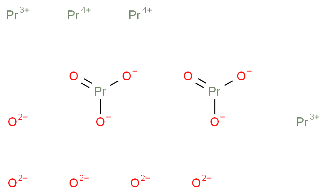 Praseodymium(III, IV) oxide, REacton&reg;_Molecular_structure_CAS_12037-29-5)