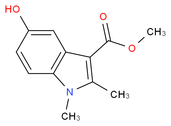 methyl 5-hydroxy-1,2-dimethyl-1H-indole-3-carboxylate_Molecular_structure_CAS_)
