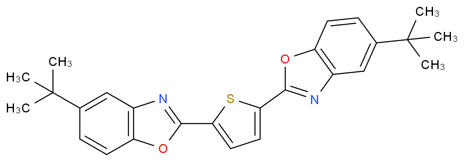 2,5-Bis(5-(tert-butyl)benzo[d]oxazol-2-yl)thiophene_Molecular_structure_CAS_7128-64-5)