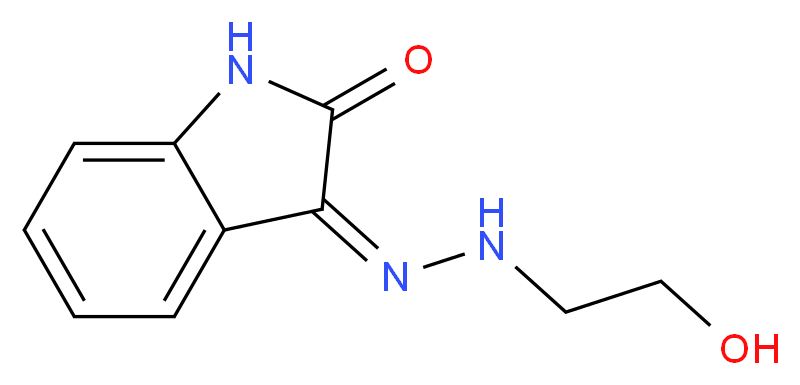 (3Z)-1H-Indole-2,3-dione 3-[(2-hydroxyethyl)-hydrazone]_Molecular_structure_CAS_)