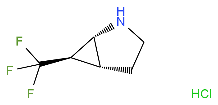 trans-6-(trifluoromethyl)-2-azabicyclo[3.1.0]hexane hydrochloride_Molecular_structure_CAS_)