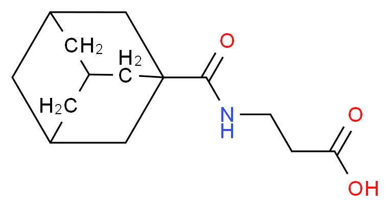 3-[(1-adamantylcarbonyl)amino]propanoic acid_Molecular_structure_CAS_21241-42-9)