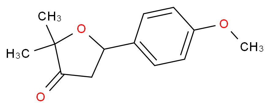 5-(4-methoxyphenyl)-2,2-dimethyldihydrofuran-3(2H)-one_Molecular_structure_CAS_81791-31-3)