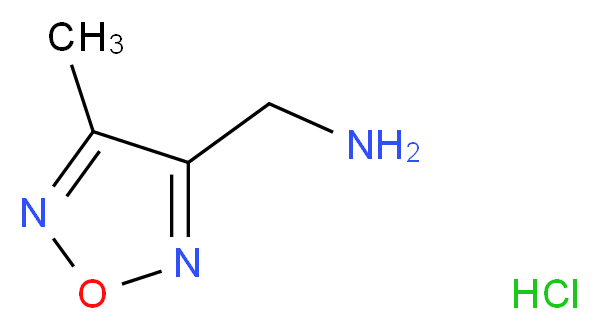 C-(4-Methyl-furazan-3-yl)-methylamine hydrochloride_Molecular_structure_CAS_321392-83-0)