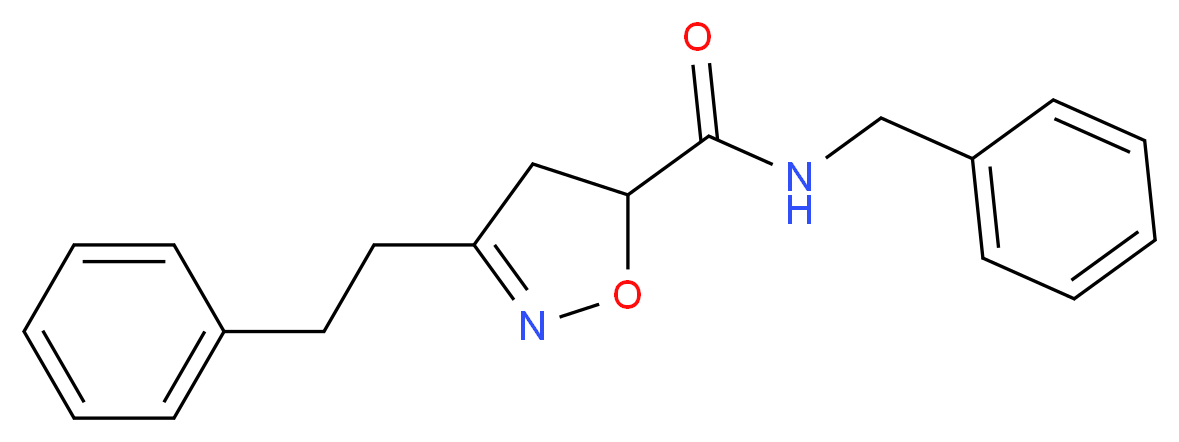 N-benzyl-3-(2-phenylethyl)-4,5-dihydro-5-isoxazolecarboxamide_Molecular_structure_CAS_)