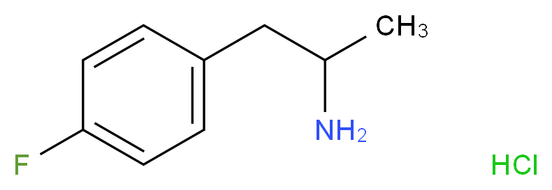 1-(4-Fluorophenyl)propan-2-amine hydrochloride_Molecular_structure_CAS_64609-06-9)