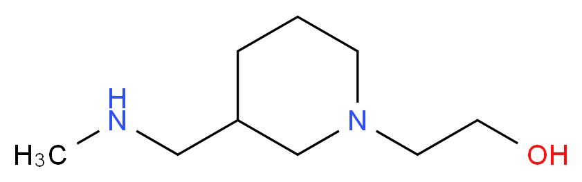 2-{3-[(Methylamino)methyl]piperidin-1-yl}ethanol_Molecular_structure_CAS_915919-93-6)