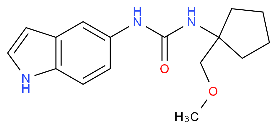 N-1H-indol-5-yl-N'-[1-(methoxymethyl)cyclopentyl]urea_Molecular_structure_CAS_)