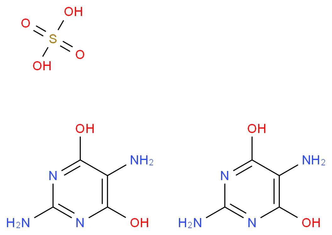 2,5-Diamino-4,6-dihydroxypyrimidine hemisulfate salt_Molecular_structure_CAS_40769-69-5(freebase))