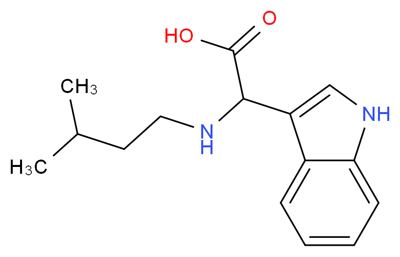 2-(1H-indol-3-yl)-2-(isopentylamino)acetic acid_Molecular_structure_CAS_)