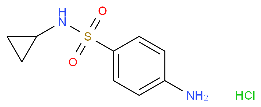 4-amino-N-cyclopropylbenzene-1-sulfonamide hydrochloride_Molecular_structure_CAS_)