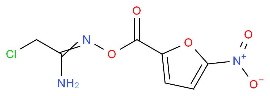 O1-[(5-nitro-2-furyl)carbonyl]-2-chloroethanehydroximamide_Molecular_structure_CAS_)