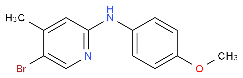5-Bromo-N-(4-methoxyphenyl)-4-methyl-2-pyridinamine_Molecular_structure_CAS_)