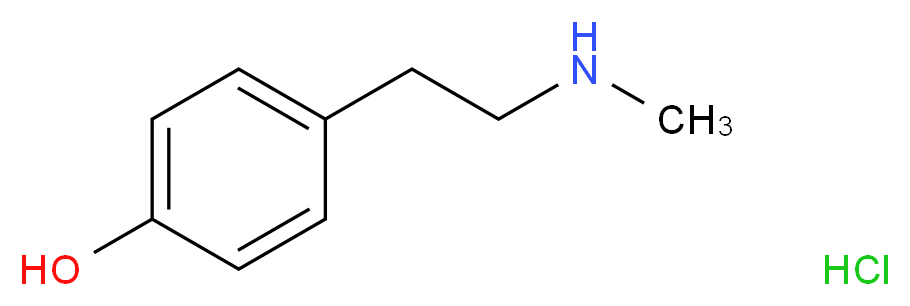 N-Methyl-p-tyramine Hydrochloride_Molecular_structure_CAS_13062-76-5)
