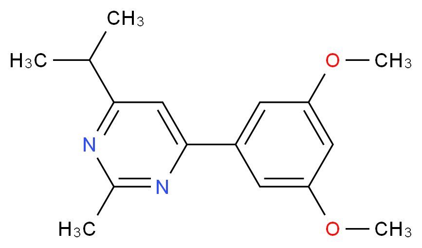 4-(3,5-dimethoxyphenyl)-6-isopropyl-2-methylpyrimidine_Molecular_structure_CAS_)