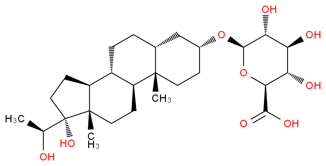 Pregnanetriol 3α-O-β-D-Glucuronide_Molecular_structure_CAS_74915-85-8)