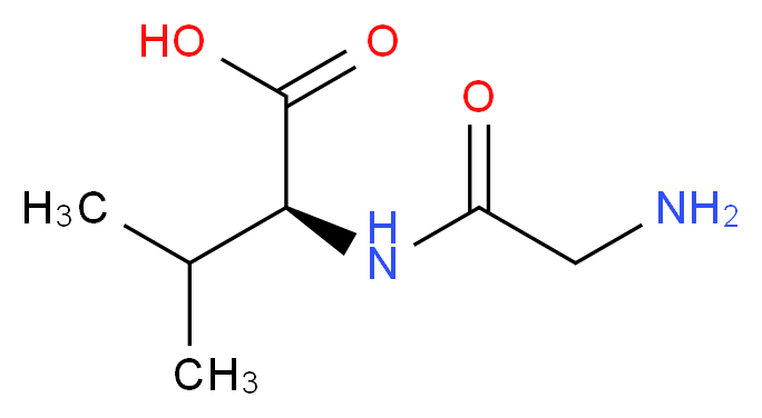(S)-2-(2-Aminoacetamido)-3-methylbutanoic acid_Molecular_structure_CAS_1963-21-9)