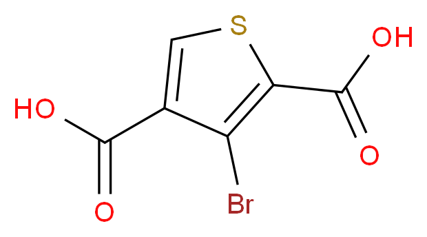 3-Bromothiophen-2,4-dicarboxylic acid_Molecular_structure_CAS_)