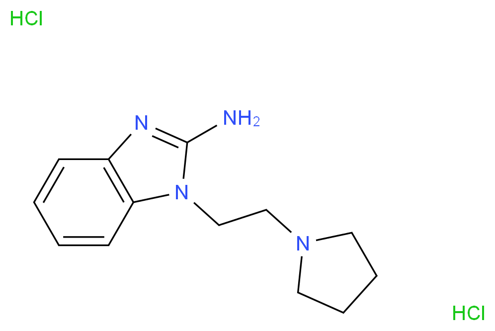 1-(2-Pyrrolidin-1-yl-ethyl)-1H-benzoimidazol-2-ylamine dihydrochloride_Molecular_structure_CAS_)