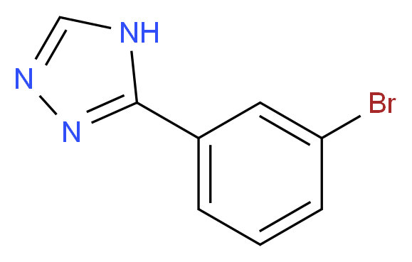 3-(3-bromophenyl)-4H-1,2,4-triazole_Molecular_structure_CAS_)
