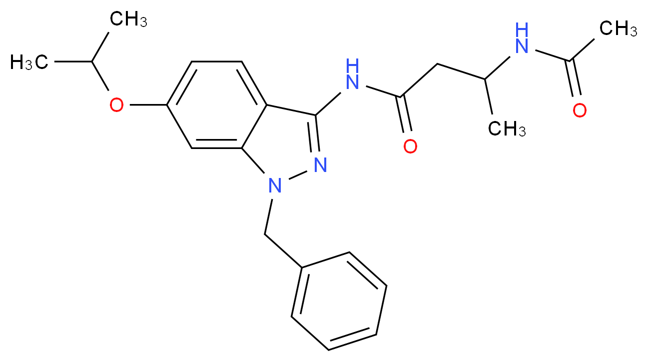 3-(acetylamino)-N-(1-benzyl-6-isopropoxy-1H-indazol-3-yl)butanamide_Molecular_structure_CAS_)