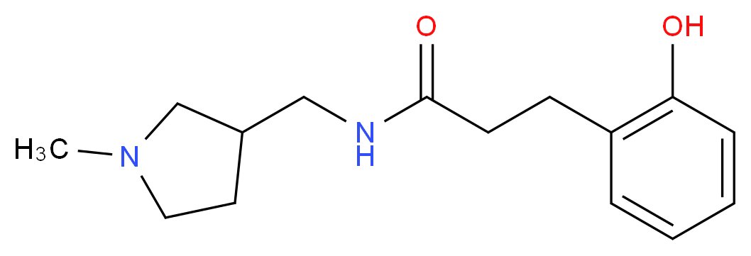 3-(2-hydroxyphenyl)-N-[(1-methylpyrrolidin-3-yl)methyl]propanamide_Molecular_structure_CAS_)