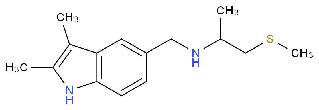 N-[(2,3-dimethyl-1H-indol-5-yl)methyl]-1-(methylthio)-2-propanamine_Molecular_structure_CAS_)