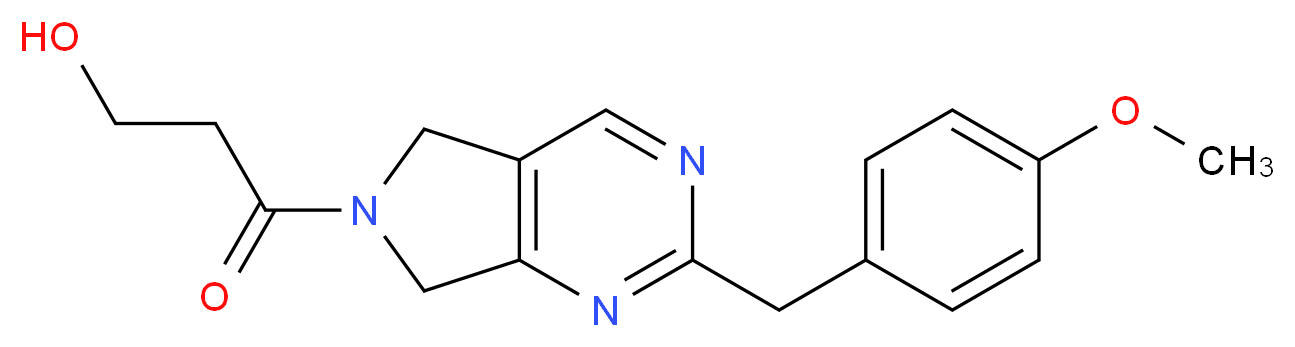 3-[2-(4-methoxybenzyl)-5,7-dihydro-6H-pyrrolo[3,4-d]pyrimidin-6-yl]-3-oxopropan-1-ol_Molecular_structure_CAS_)