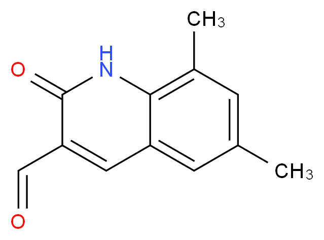 6,8-dimethyl-2-oxo-1,2-dihydro-3-quinolinecarbaldehyde_Molecular_structure_CAS_332883-19-9)