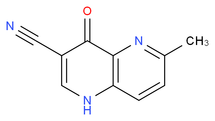 6-methyl-4-oxo-1,4-dihydro-1,5-naphthyridine-3-carbonitrile_Molecular_structure_CAS_)