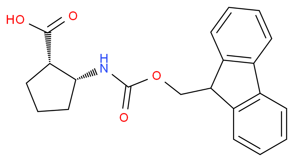 (1S,2R)-Fmoc-2-amino-1-cyclopentanecarboxylic acid_Molecular_structure_CAS_)