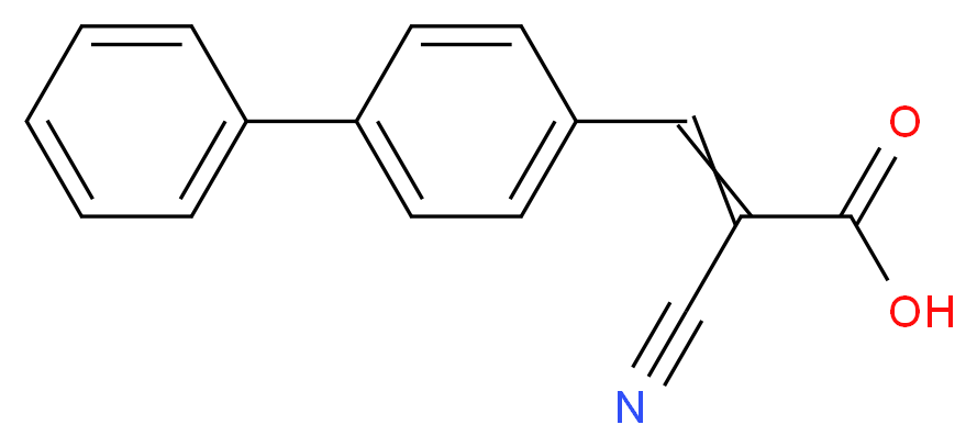 α-Cyano-4-phenylcinnamic acid_Molecular_structure_CAS_63472-31-1)